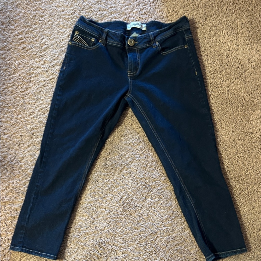 Tyte Jeans Midnight Blue Cropped Denim‎